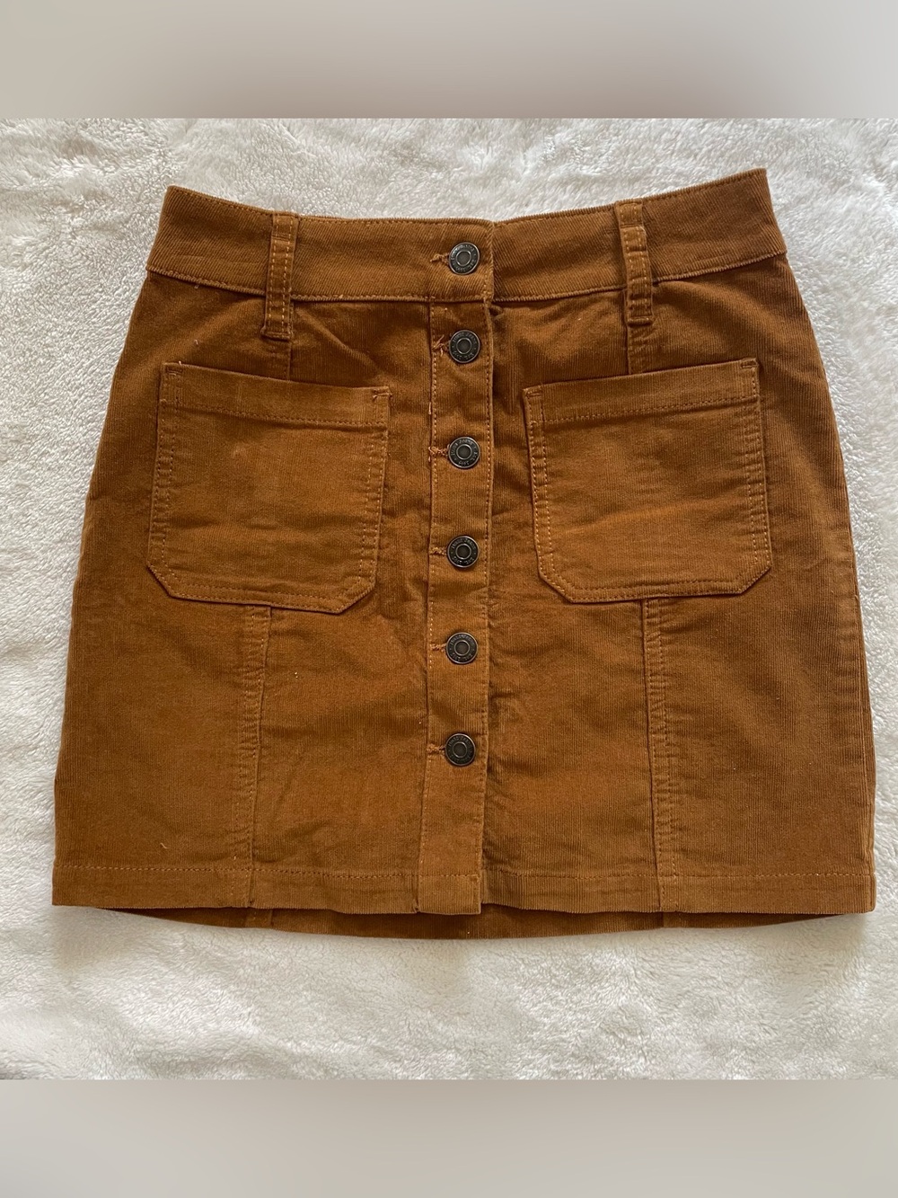 Mudd Corduroy Button Up Mini Skirt size 0